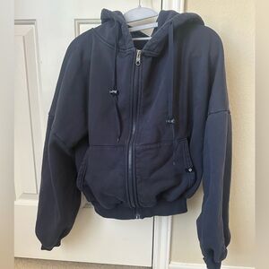 POPFLEX Navy Blue Zip-Up Cloud Jacket